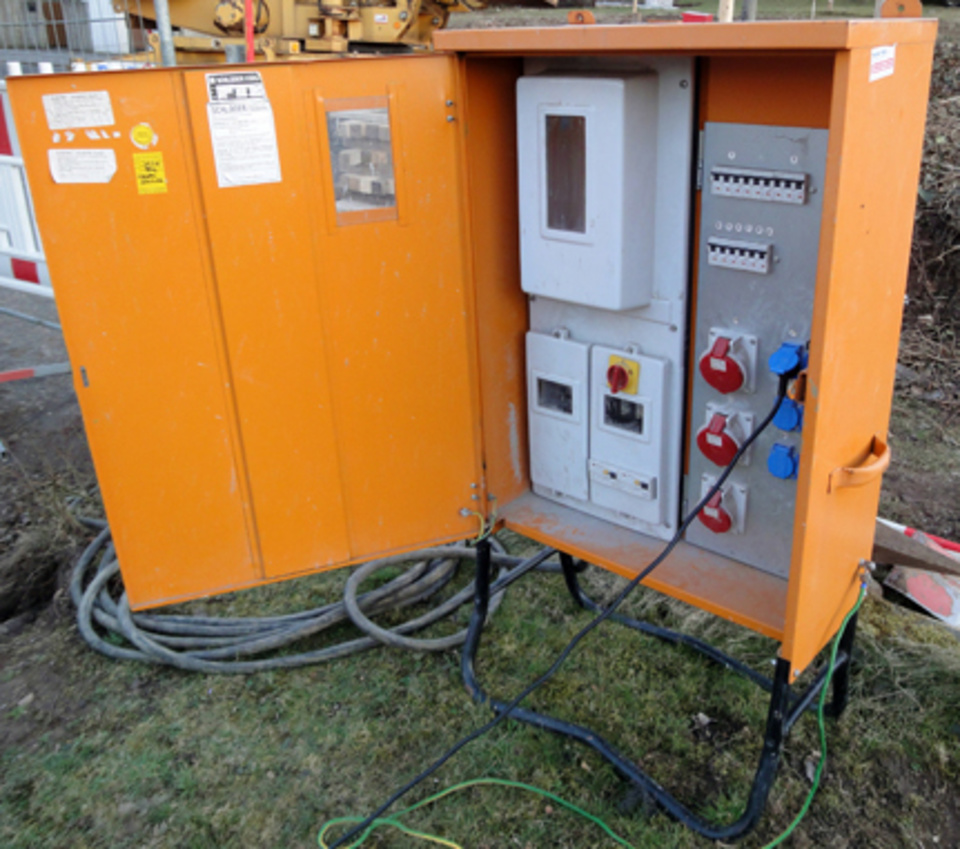 Baustromkasten bei Elektro Sambeth in Ochsenfurt-Hopferstadt