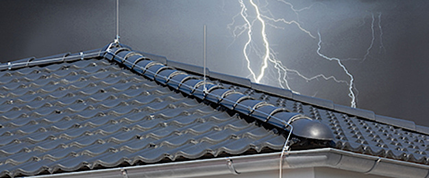 Äußerer Blitzschutz bei Elektro Sambeth in Ochsenfurt-Hopferstadt